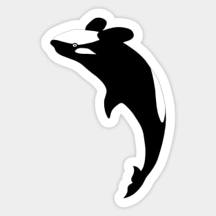 Killer whale diving Sticker